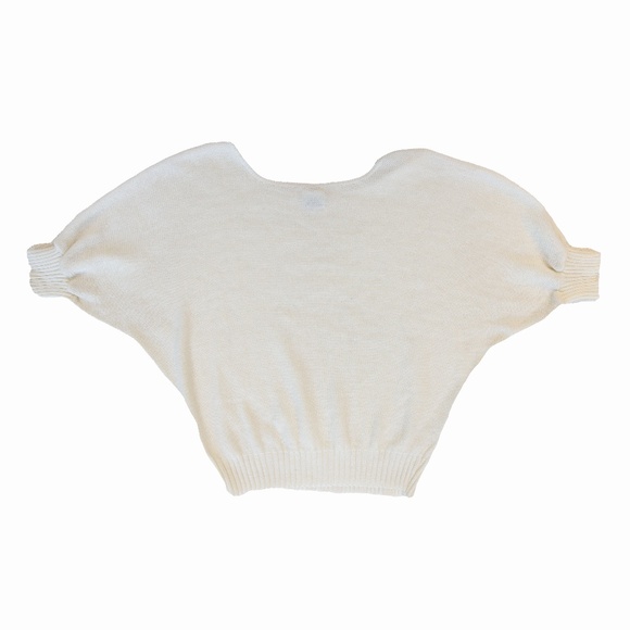 Vintage Cream White Short Sleeved Knit - Picture 10 of 15